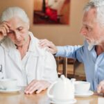 medium shot husband comforting upset wife 1