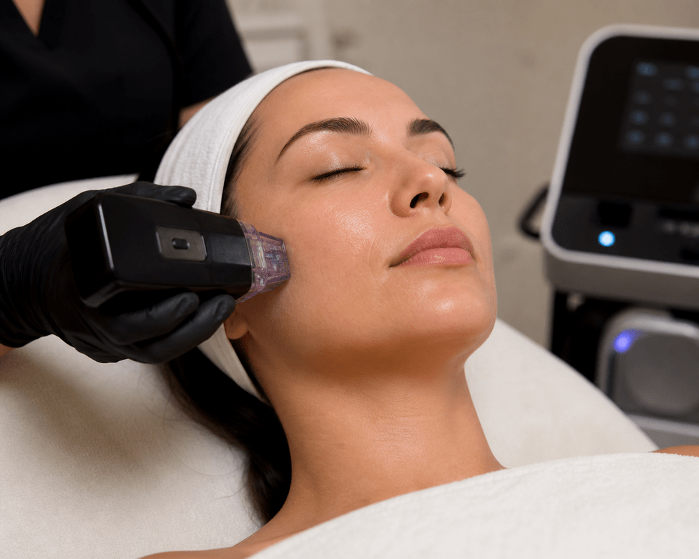 Provider performing Morpheus8 treatment in North Richland Hills TX at Medi-Elite Health and Wellness