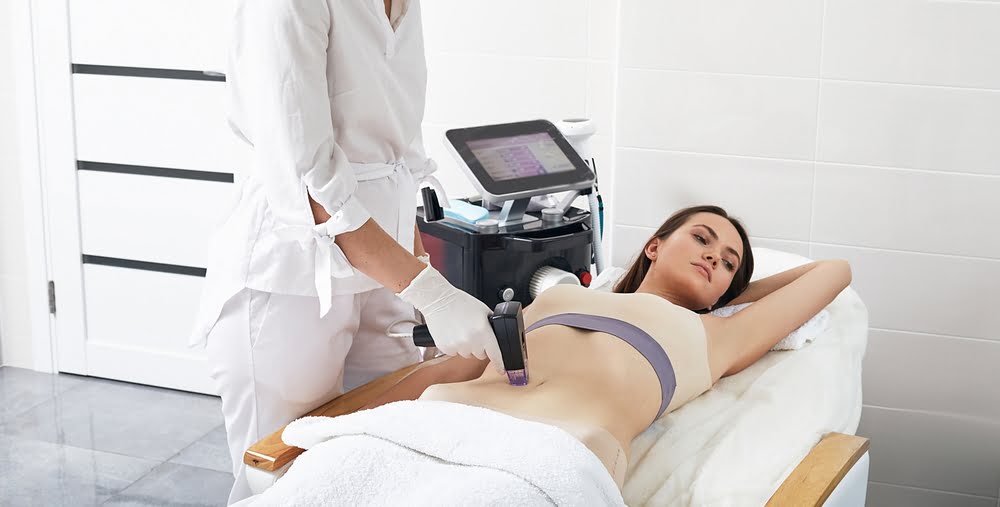 Morpheus8 Treatment in Lewisville TX provider performing RF microneedling session at Medi-Elite Health & Wellness